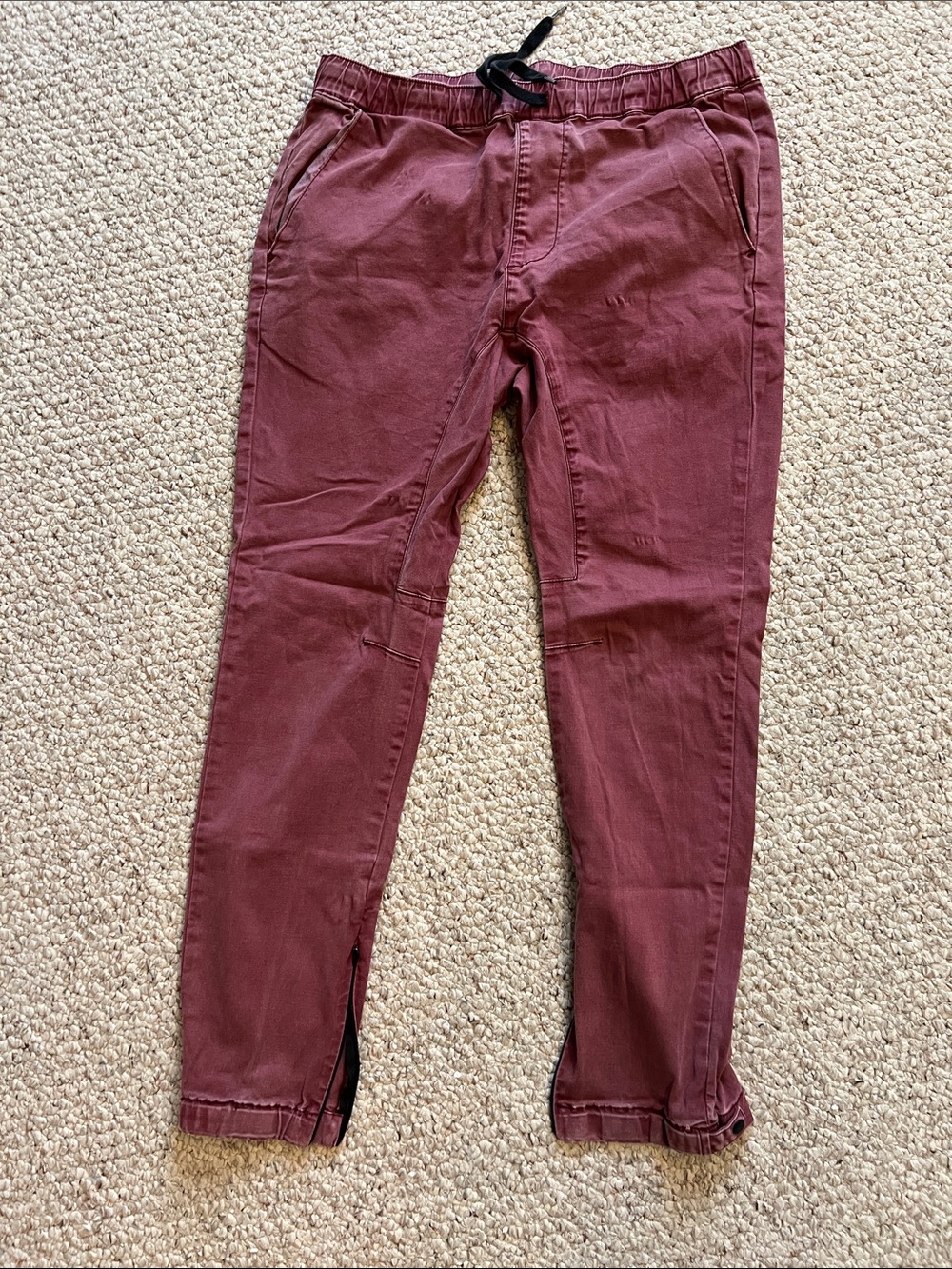California Republic Wine-Colored Pull-On Pants joggers